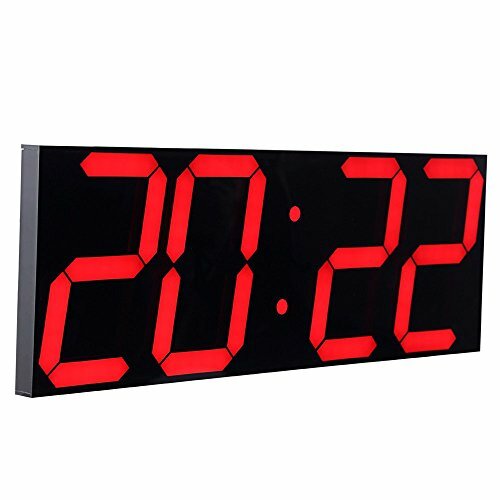 Jumbo Digital Led Wall Clock Multifunction Large Calendar Alarm Thermometer