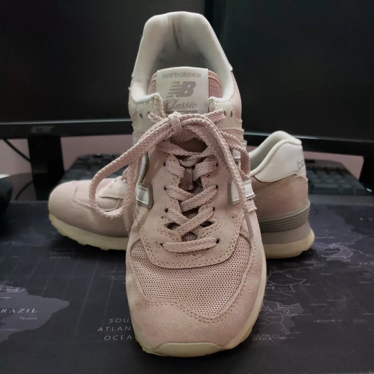 Dusty pink shop running shoes