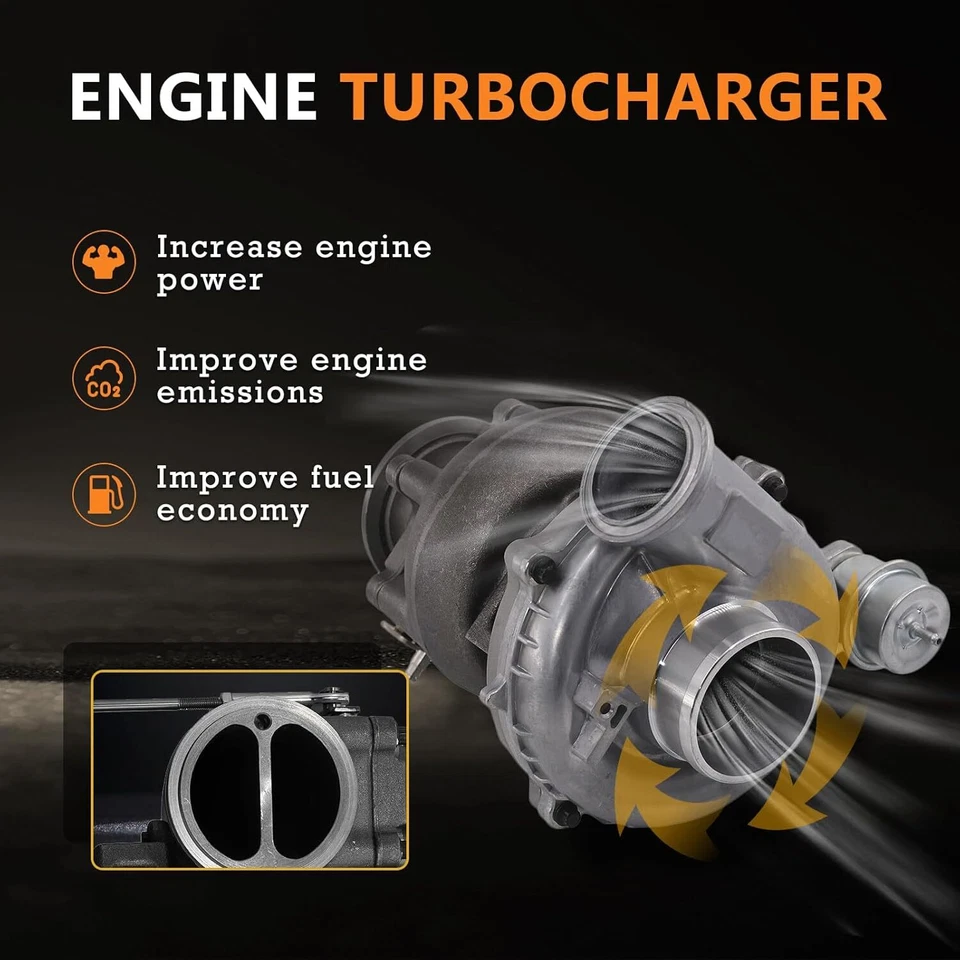 Turbo Turbocharger GTP38 For Ford F-250 F-350 F-450 F-550 Super Duty 7.3L Diesel - Изображение 3 из 4