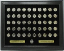 50 STATE QUARTERS COINS (NOT INCLUDED) SERIES 1 WALL DISPLAY PICTURE FRAME 16x12