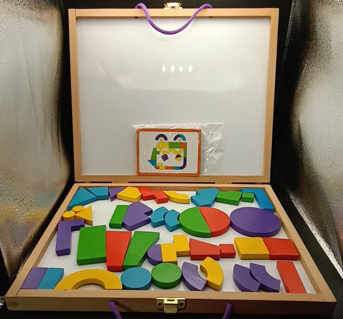 Imaginets Magnetic Shapes Play Set by MindWare - Blocks & Pattern Cards -  Stem