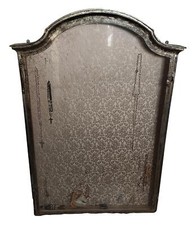 ANCIENNE GRANDE VITRINE MURALE. FER PEINT ET VERRE. ESPAGNE. 19E-20E SIÈCLE