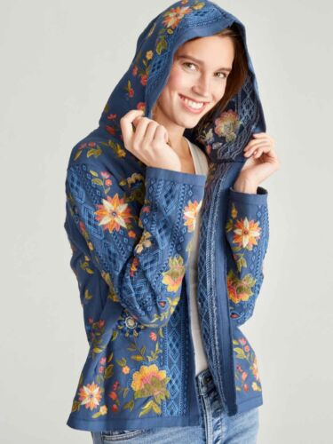 Driftwood Embroidered Jacey Hooded Cardigan Jacket