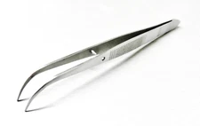 Curved Tip Tweezers College Bent Tip Tweezer Jewelry Hobby Crafts Parts Handling