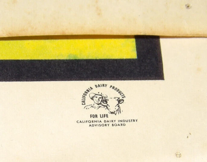 ¡Impresiones de vacas de la industria láctea de California de colección de los años 50! GUERNSEY BROWN SWISS HOLSTEIN! Foto 3 de 4