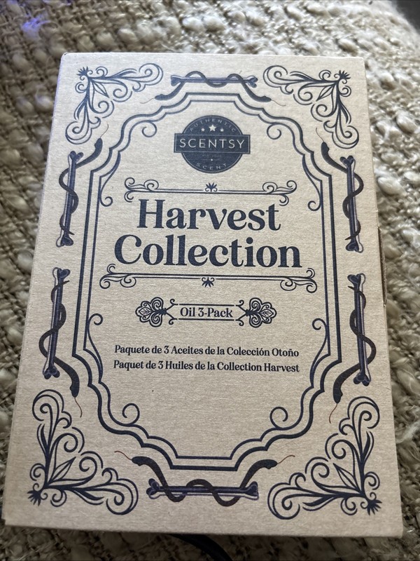 Scentsy Harvest Collection Oil 3 Bottles Blood Orange, Cedarwood, Apple Brandy