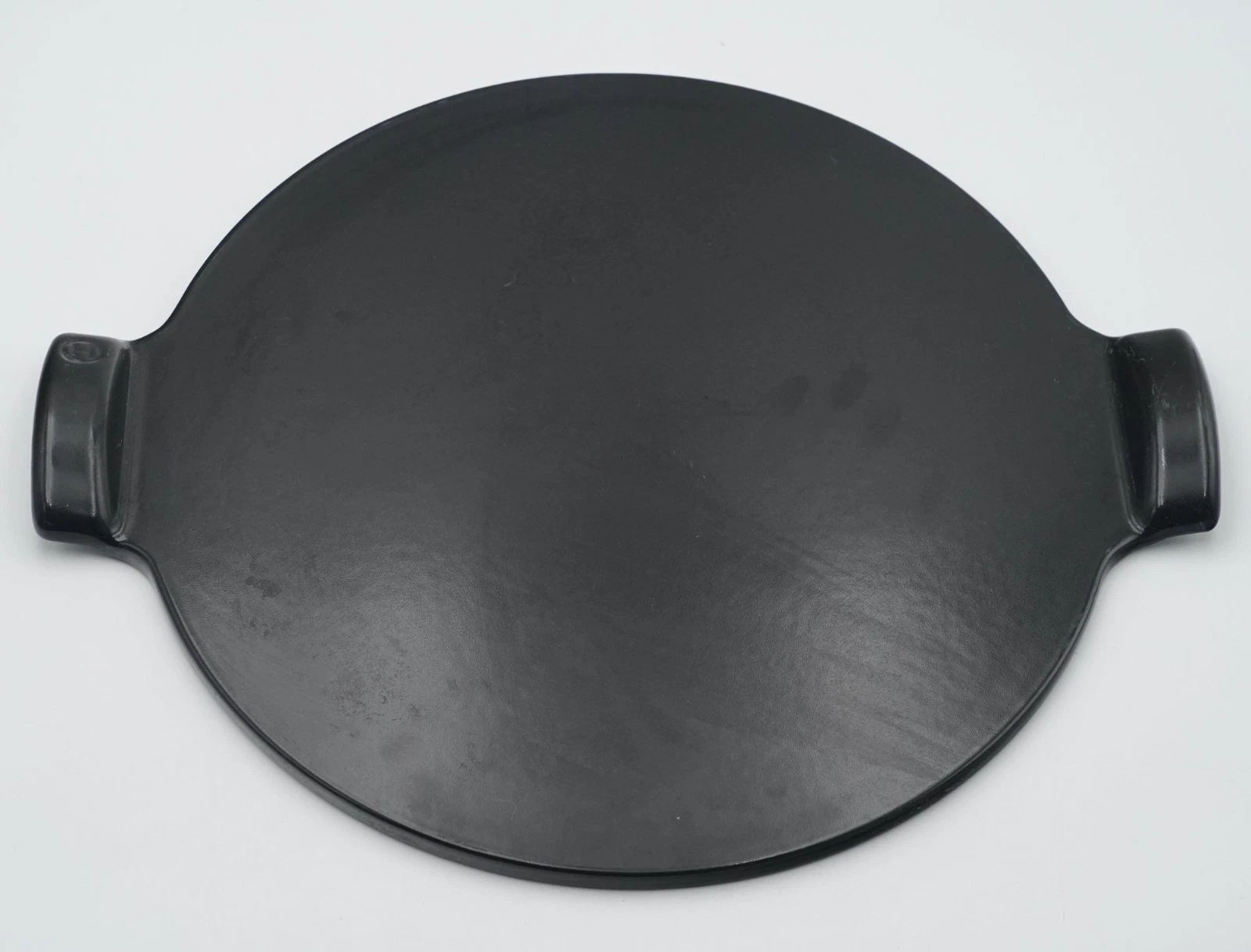Emile Henry Round Pizza Stone 14.4" Black with Handles Made in France
Opens in a new window or tab
