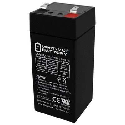 Mighty Max 4 Volt 4.5 Ah SLA Replacement Battery for Leoch LP4-4.5