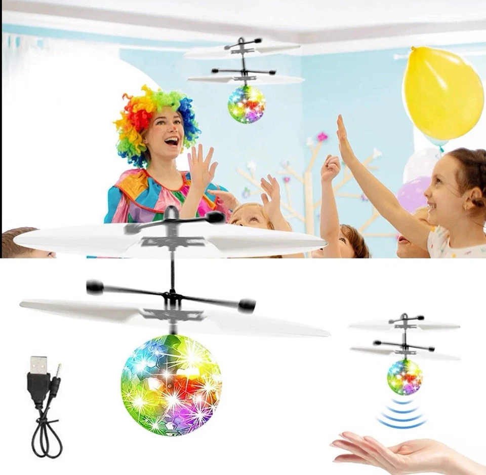 Toys for Boys Flying Ball LED 3 4 5 6 7 8 9 10 11 Year Old Kids Birthday Gifts - Image 3 of 4