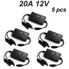 5pcs PWM Solar Charge Controller 20A 12V LCD Display for Gel,LiFePO  ,AGM Battery
