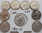 9 - Silver Washington Quarters