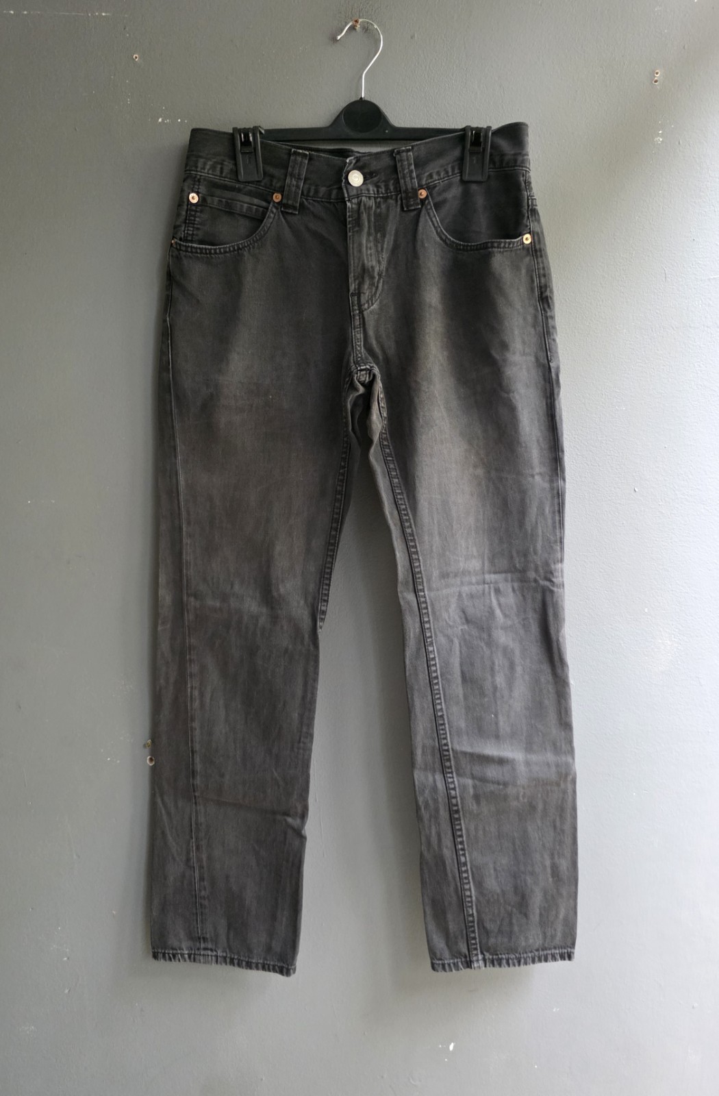Levi’s 501 Original Men’s Black Faded Straight Leg Jeans W30 L30 Classic Fit