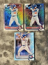 Alex De Jesus 2022 Bowman Chrome (2) 1st Refractor & Draft Sky Blue SP /499