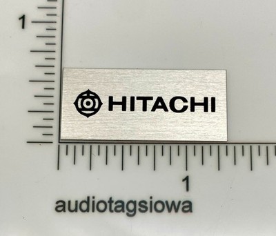 Hitachi Dust Cover Badge Logo Custom Made Aluminum  Self Stick