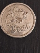 Vintage Fred Bear Archery "Standing Bear" Logo Bow Medallion Coin