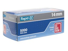 Rapid 11860410 53/14B 14mm Galvanised Staples Pack of 5000 Boxed 0.0032 per staple