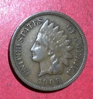 1908 US Indian Head Cent! VF! Old US Coin!