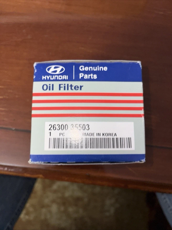 Filtro de óleo Hyundai Tiburon - NOVO! Peças genuínas 26300 35503 - Imagem 2 de 2