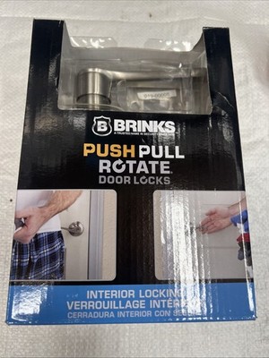 Brinks 23031-119 Push Pull Rotate Harper Privacy Satin Nickel Entry Lever