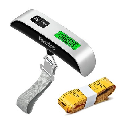 Digital Luggage Scale 110 lb/50 kg, Portable Suitcase Weight Scale + Backlit LCD