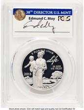 2018-W Proof Platinum Eagle 1 oz FDI PCGS PR70 Ed Moy 3562.00 per troy oz