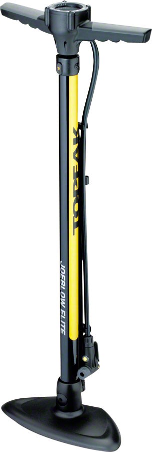 Topeak JoeBlow Elite Floor Pump - Steel Construction, 160 PSI, Dual Valve, Long