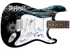 Slipknot Signed Autographed 1/1 Fender Graphics Guitar Exact Video Proof ACOA