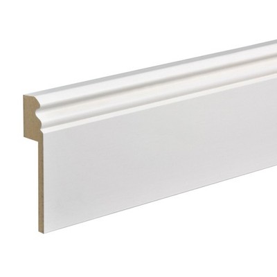Fliesenabdeckleiste MDF 78252 16 x 100 x 2500 mm Weiß Foliert Hamburger Kosche