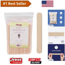100 Large Wooden Wax Sticks - Versatile Applicator for Easy Hair Removal