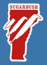 NEW SUGARBUSH VERMONT SKI SNOWBOARD RESORT AREA MOUNTAIN STICKER DECAL