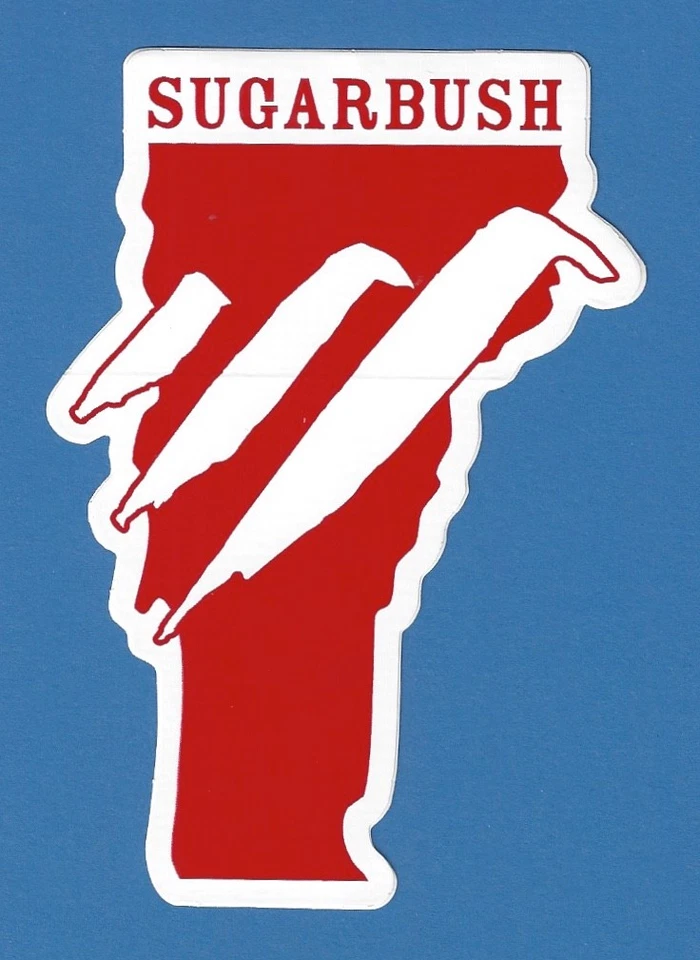 NEW SUGARBUSH VERMONT SKI SNOWBOARD RESORT AREA MOUNTAIN STICKER DECAL