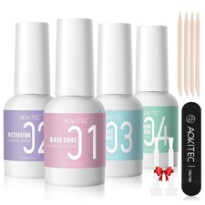 Profi Dipping Powder Liquid Set f&uuml;r Nailart - Dip Base Top Gels Activator & P...