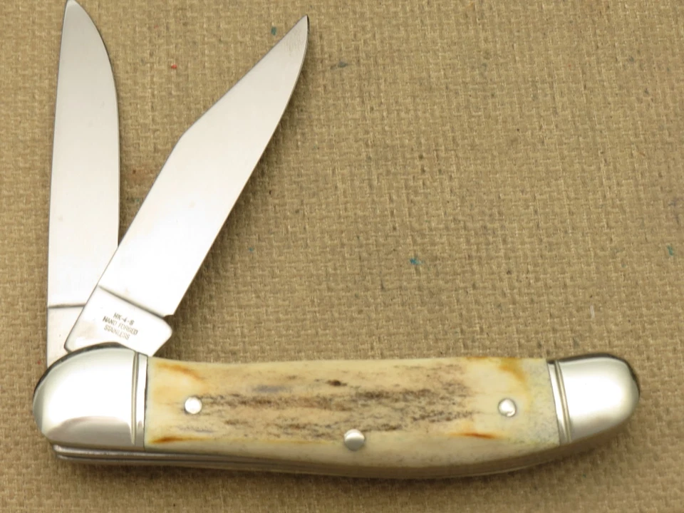 Vintage 1990’s JA HENCKELS GERMANY Copperhead Knife Stag Handles Stainless Steel - Image 3 of 4