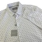 New Mens Hickey Freeman Long Sleeve Button Up Shirt Size Medium White NWT