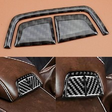 Auto Kohlefaser Mittelkonsole Armlehne Knopf Abdeckung passt für BMW 6er E63 E64