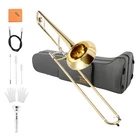 ? Eastar Tenor Slide Bb Trombone B Flat Brass Trumpet Set Student School Band