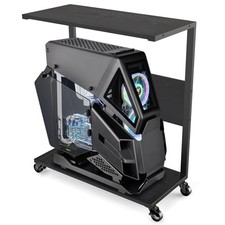 Computer Tower Stand, C-Shape Large PC Stand Gaming Computer ATX-Case Black