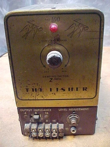 The Fisher Model 100 Vintage Tube Amplifier for Parts/Repair Dead Blown Fuse