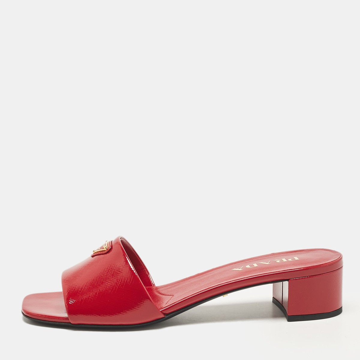 Prada slides サンダル 39 Prada Leather Double-Grip Slide Sandals | Neiman Marcus