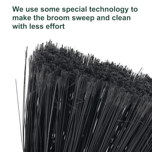 Heavy Duty Broom Outdoor Indoor Commercial Broom with 50 inches Long Handle