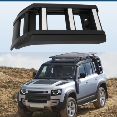 Glossy Black Foldable Side Window Step Ladder for Defender 110 90 130 2021-2024