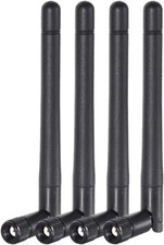 Dual Band WiFi 2.4GHz 5GHz 5.8GHz 3dBi MIMO RP-SMA Male Antenna 4-Pack for WiFi