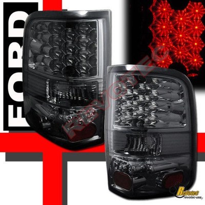 2004-2008 Ford F150 XL XLT STX FX4 Pickup Smoke LED Tail Lights Lamps 1 Pair