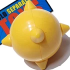 Vtg TMNT Sewer Lair SPIKED BALL original 1989 Ninja Turtles playset yellow part