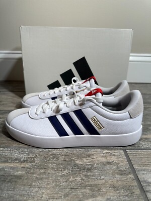 Adidas Original VL Court 3.0 Shoes Mens White Suede Grand ID6287 Size 12