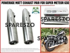 "POWERAGE MATT FINISHED EXHAUST PAIR" Fit For Royal Enfield Super Meteor 650