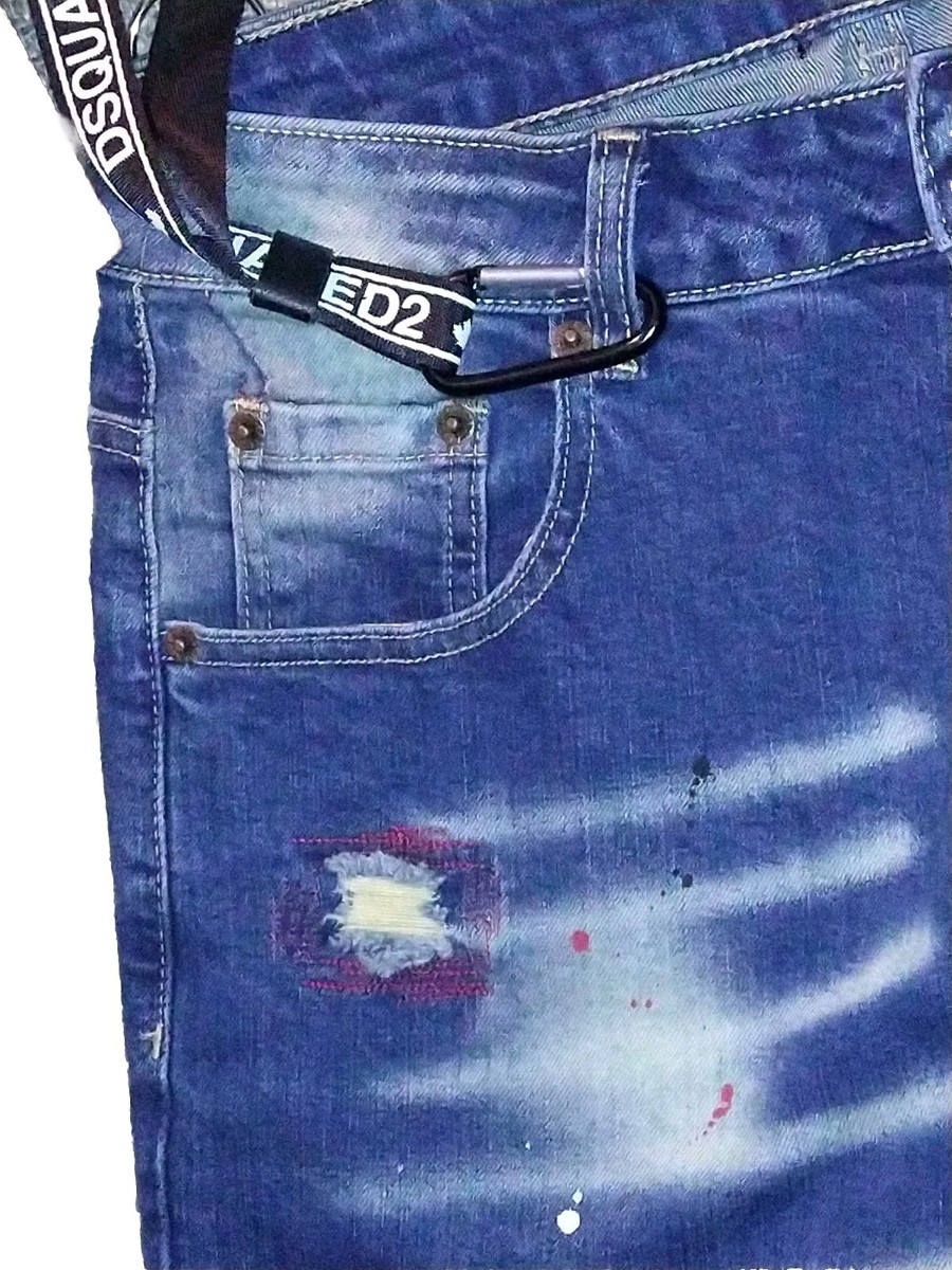 DSQUARED2 NEW RIDER JEAN LONG CROTCH TIGHT BOTTOM MILANO