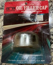 Sealtite Hollywood Accessories USA 804CBL Chromed Oil Filler Cap Seal Tite NOS