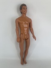 Vintage Barbie Ken Doll 1990 Head Two Tone Brown Molded Hair Blue Eyes Nude