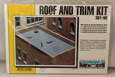 Design Preservation Models - #301-90 Roof and Trim Kit -  Kit - HO Scale - NIB